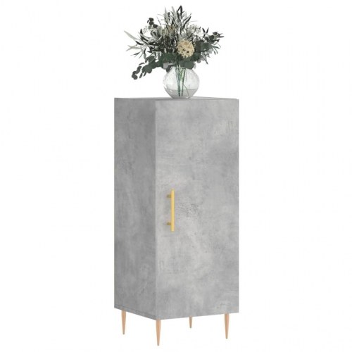 Skænk 34,5x34x90 cm konstrueret træ betongrå