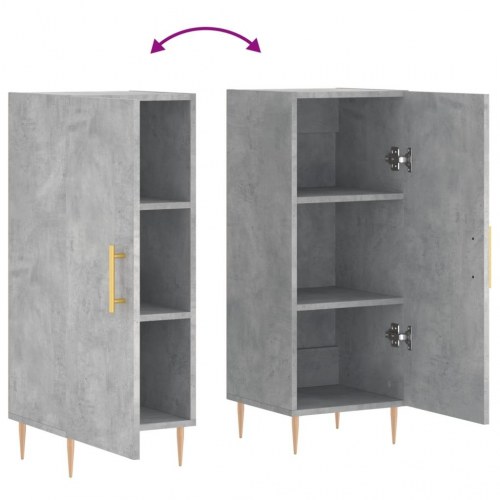 Skænk 34,5x34x90 cm konstrueret træ betongrå