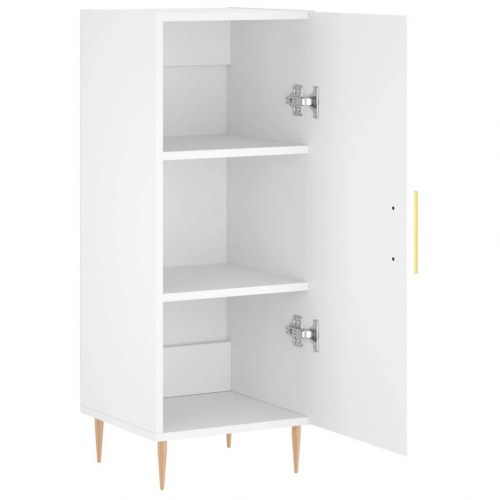 Skænk 34,5x34x90 cm konstrueret træ hvid