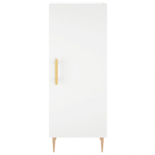 Skænk 34,5x34x90 cm konstrueret træ hvid