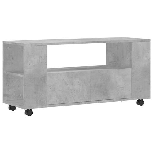 Tv-bord 102x34,5x43 cm konstrueret træ betongrå