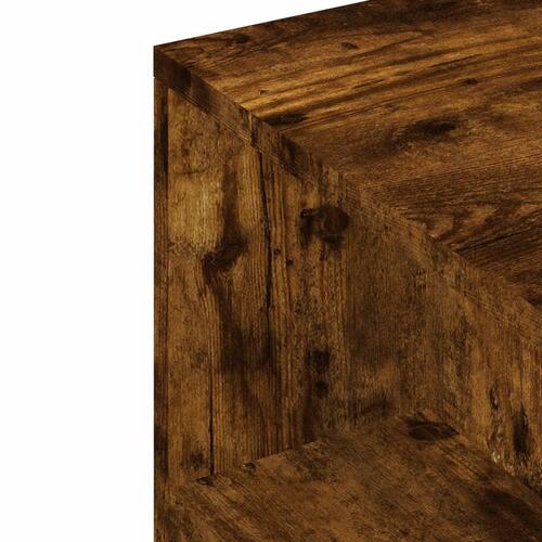 Tv-bord 102x34,5x43 cm konstrueret træ røget egetræsfarve