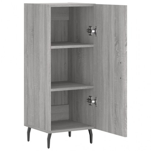 Skænk 34,5 × 34 × 90 cm i konstrueret træ - grå sonoma-eg