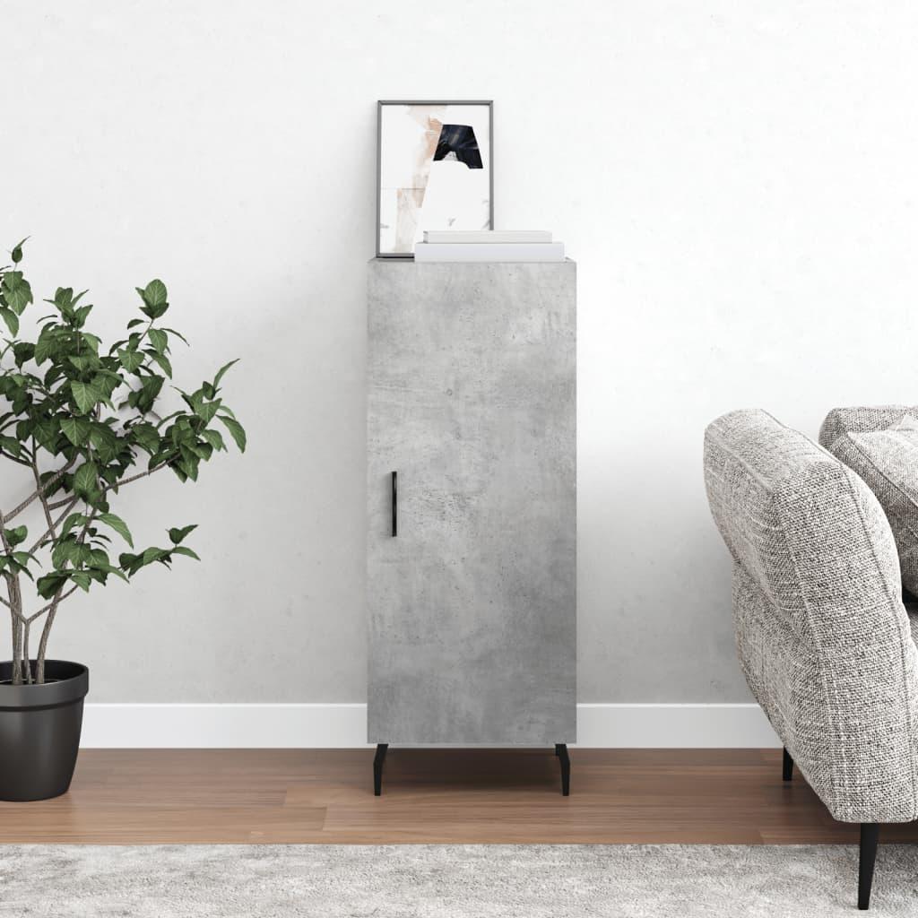 Skænk 34,5 × 34 × 90 cm i konstrueret træ - betongrå