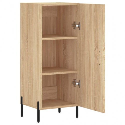 Skænk 34,5x34x90 cm konstrueret træ sonoma-eg
