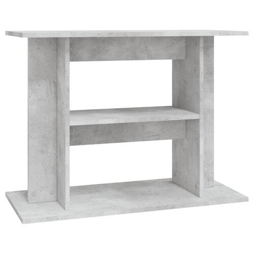 Akvariebord 80x35x60 cm konstrueret træ betongrå