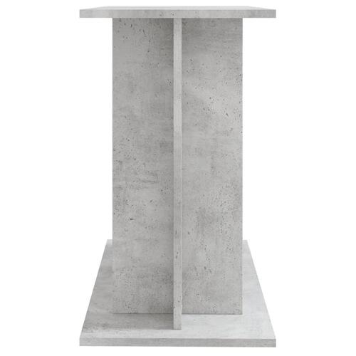 Akvariebord 80x35x60 cm konstrueret træ betongrå