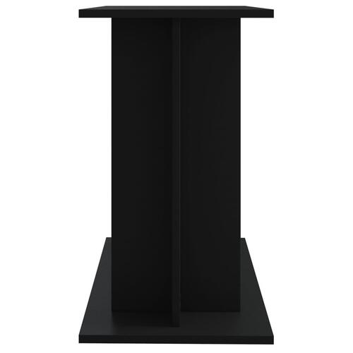 Akvariebord 80x35x60 cm konstrueret træ sort