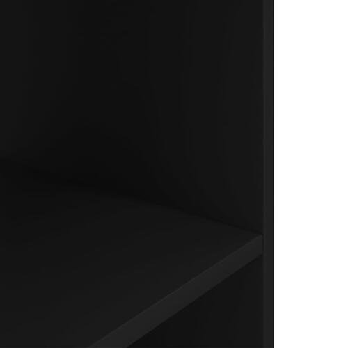 Akvariebord 80x35x60 cm konstrueret træ sort