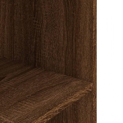 Akvariebord 80x35x60 cm konstrueret træ brun egetræsfarve