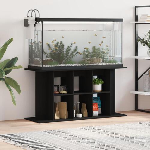 Akvariebord 100x40x60 cm konstrueret træ sort