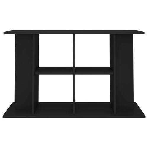 Akvariebord 100x40x60 cm konstrueret træ sort