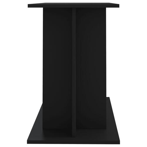 Akvariebord 100x40x60 cm konstrueret træ sort