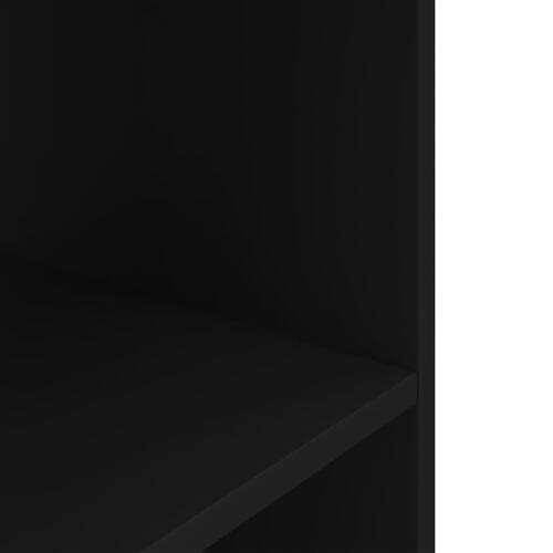 Akvariebord 100x40x60 cm konstrueret træ sort