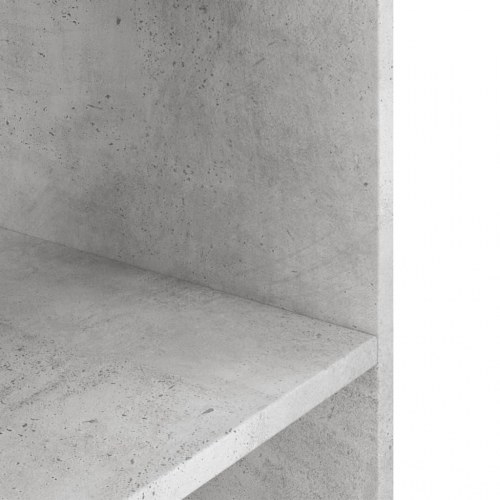 Akvariestativ i konstrueret træ - betongrå 100 × 40 × 60 cm