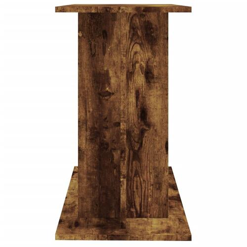 Akvariebord 80x35x60 cm konstrueret træ røget egetræsfarve