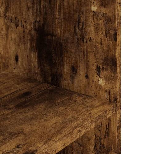 Akvariebord 80x35x60 cm konstrueret træ røget egetræsfarve