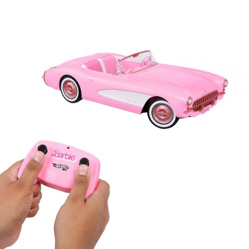 Barbie The Movie Hot Wheels RC Corvette - fjernstyret legetøjsbil
