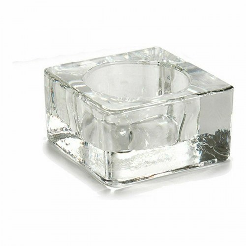 Fyrfadsstage - gennemsigtig glas 6 × 3 × 6 cm (12 stk.)