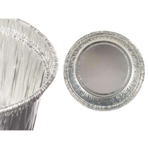 Bageforme engangs i aluminium Kinvara - runde 12 stk. (8,5 × 8 × 8,5 cm)