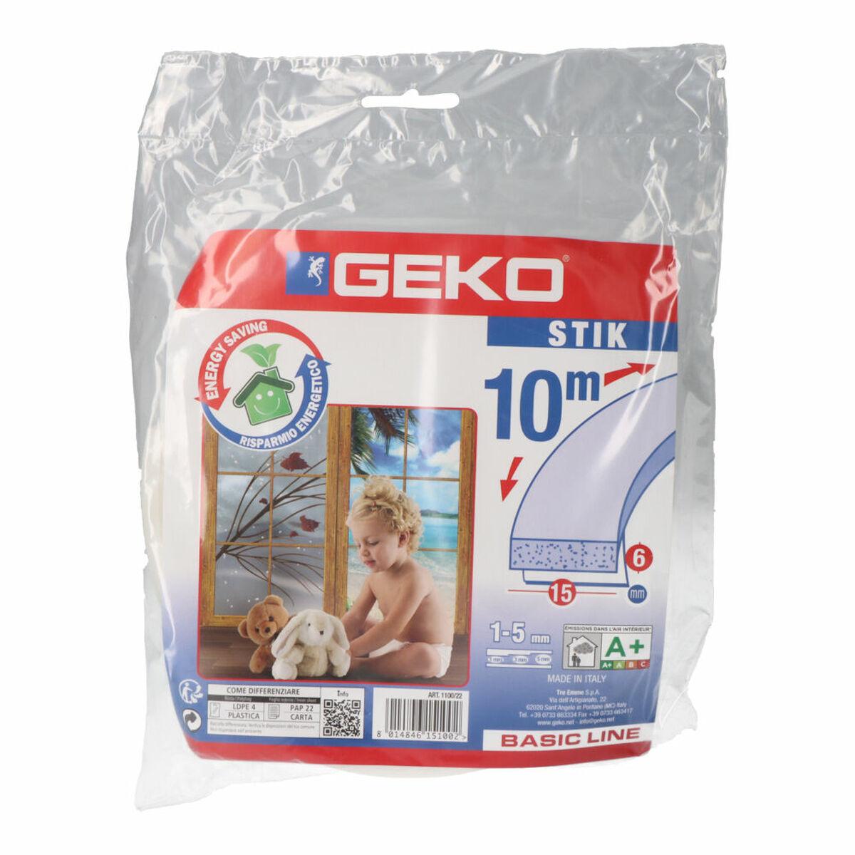 Tætningsliste Geko Stik Lim Skum 15 mm x 10 m
