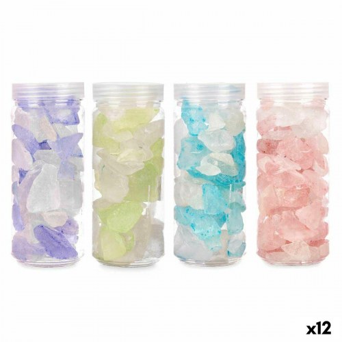Dekorationssten - blå, grøn, lilla, pink - 600 g (12 enheder)