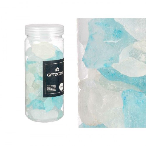 Dekorationssten - blå, grøn, lilla, pink - 600 g (12 enheder)