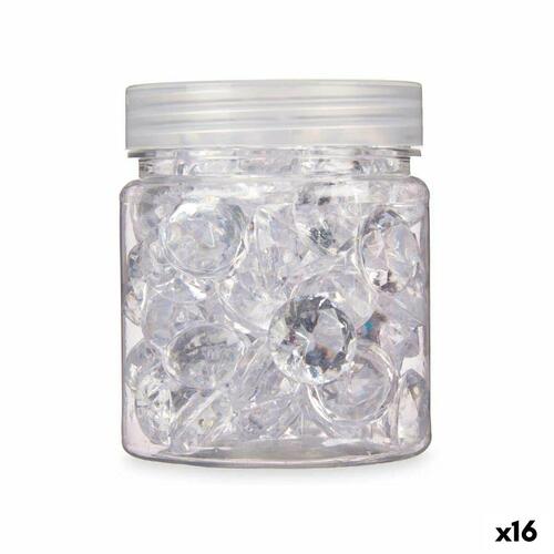 Dekorative sten Diamant 150 g Gennemsigtig (16 enheder)