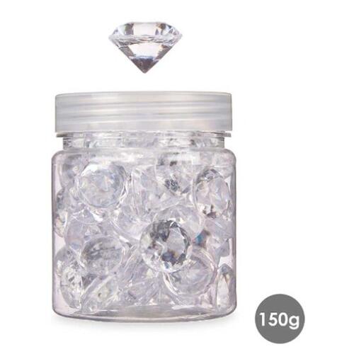 Dekorative sten Diamant 150 g Gennemsigtig (16 enheder)
