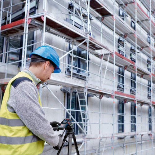 Laserafstandsmåler BOSCH GLM TV 150-27 C - IP54, blå