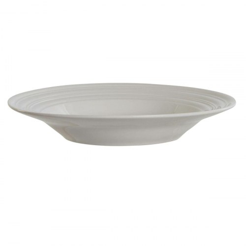 Dyb tallerken - hvid porcelæn, 20 x 20 x 3 cm (4-pak)