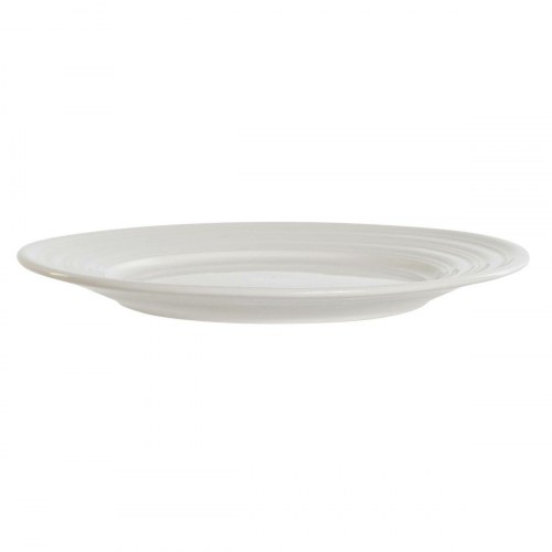Flad tallerken i hvidt porcelæn - 19 x 19 cm (4 stk.)