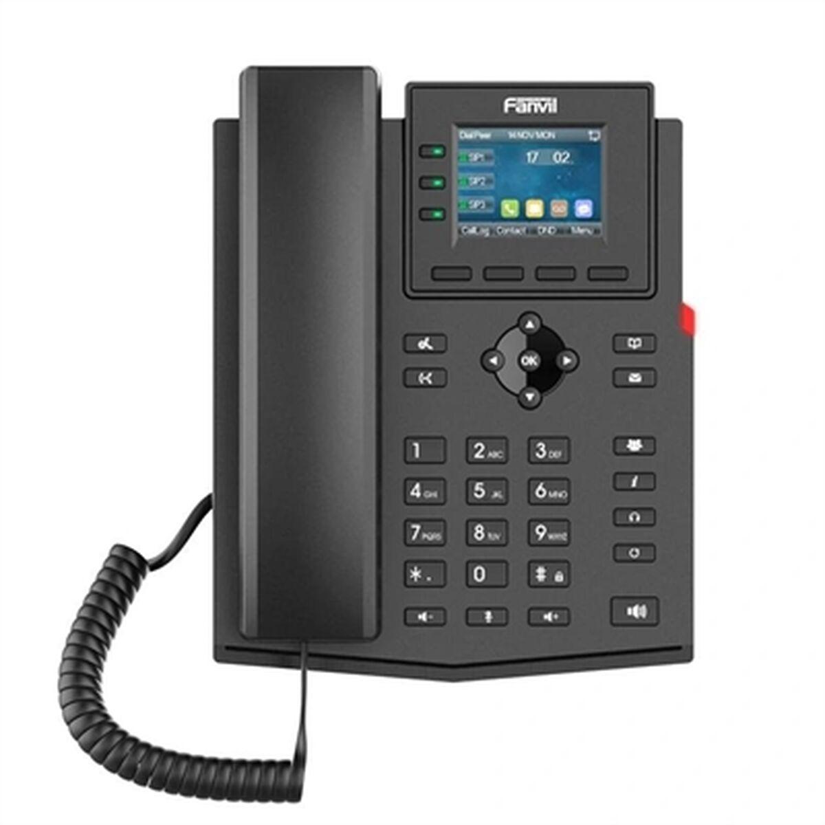 IP fastnettelefon Fanvil X303P - sort