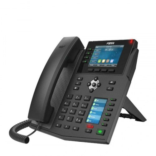IP-telefon Fanvil X5U - sort fastnettelefon med LCD