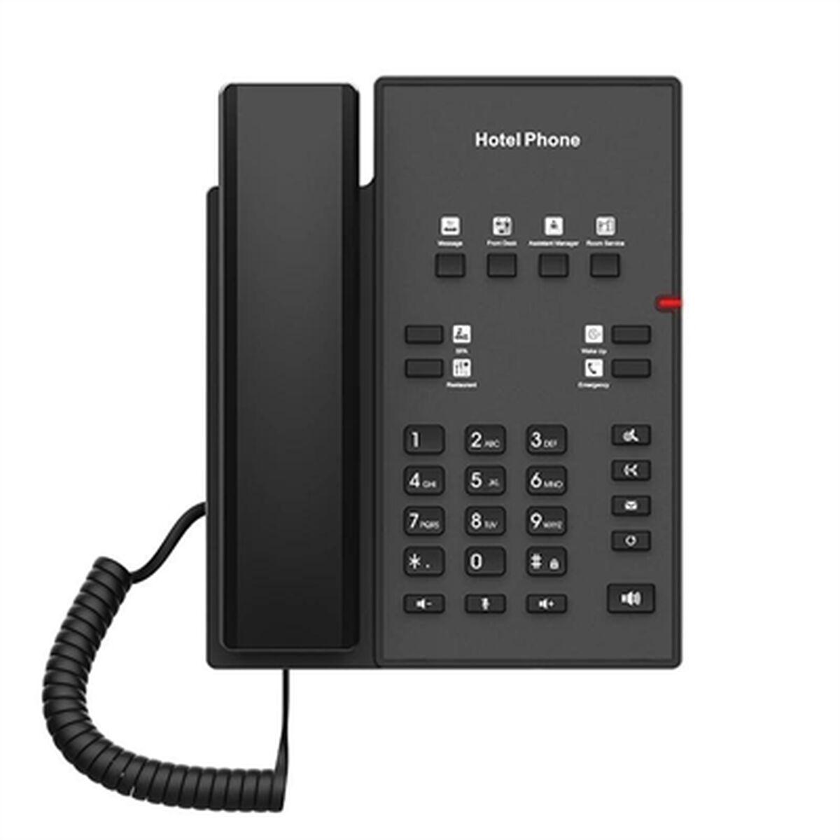 Fastnettelefon Fanvil H1 - sort hoteltelefon