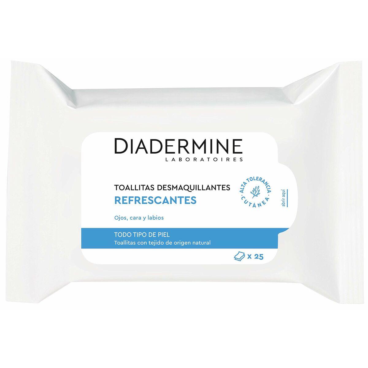 Makeup renseservietter Diadermine Normal hud Forfriskende (25 enheder)