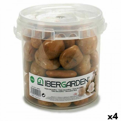 Dekorationssten Ibergarden brun - stor, 3 kg (4 enheder)