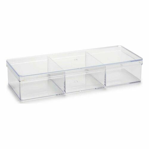 Arrangør Gennemsigtig Plastik 20 x 3,5 x 7 cm (12 enheder)