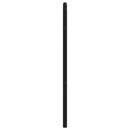 Sengegavl 200 cm metal sort