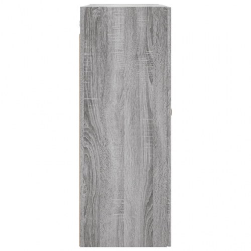 Vægskabe 2 stk. - 69,5×34×90 cm i grå sonoma-eg