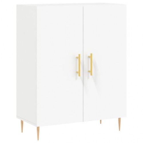 Højskab 69,5x34x180 cm konstrueret træ hvid