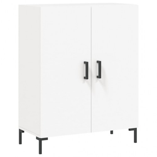 Højskab 69,5x34x180 cm konstrueret træ hvid