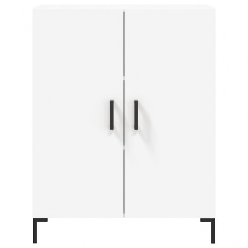 Højskab 69,5x34x180 cm konstrueret træ hvid