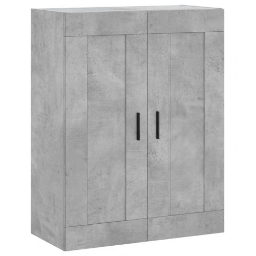 Højskab i konstrueret træ 69,5×34×180 cm - betongrå