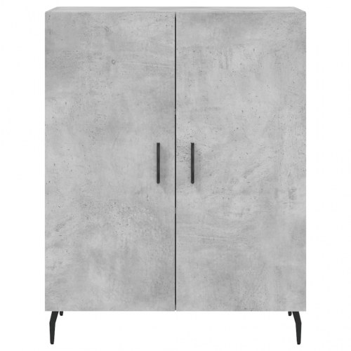 Højskab i konstrueret træ 69,5×34×180 cm - betongrå