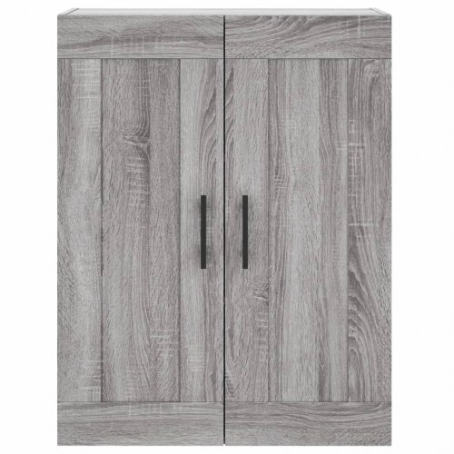 Højskab 69,5x34x180 cm konstrueret træ grå sonoma-eg