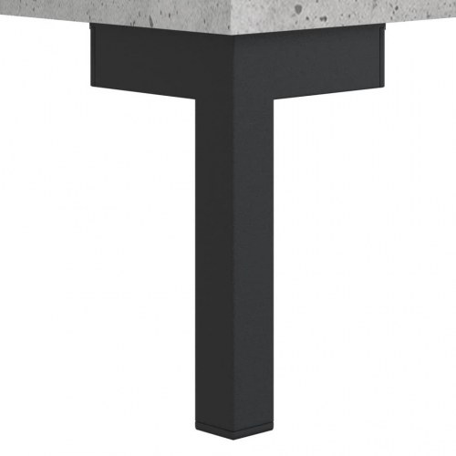 Højskab i betongrå - 69,5 x 34 x 180 cm