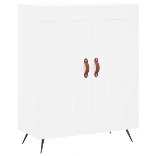 Højskab 69,5x34x180 cm konstrueret træ hvid