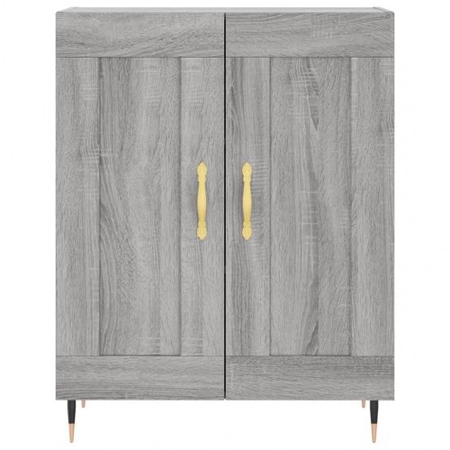 Højskab 69,5x34x180 cm konstrueret træ grå sonoma-eg