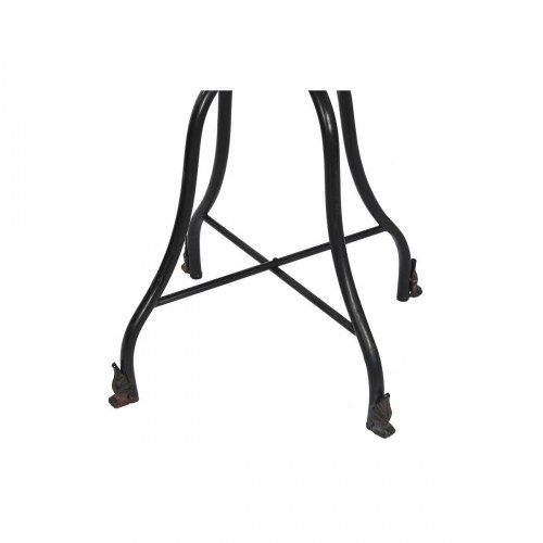 Fritstående gulvspejl - sort metal med krystal, 61 × 62 × 174 cm